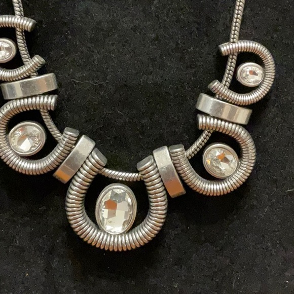 Silver Lia Sophia Statement Necklace - Picture 2 of 3